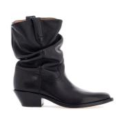 Tabi Leren Texaanse Laarzen Maison Margiela , Black , Heren