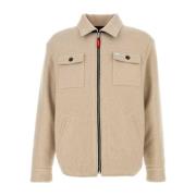 Wolblend Zandjas Fay , Beige , Heren