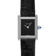 Pre-owned Fabric watches Cartier Vintage , Black , Dames