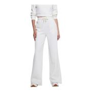 Dames Logo Broek Guess , White , Dames