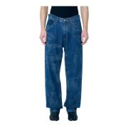 Baggy Jeans met Grafisch Motief Vivienne Westwood , Blue , Heren