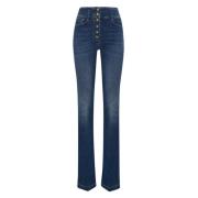 Dames Denim Mode Elisabetta Franchi , Blue , Dames