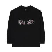 Zwarte Sweater Tattoo Samenwerking Edwin , Black , Heren