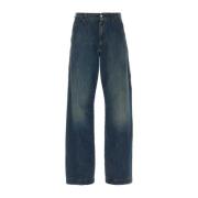 Wijde Denim Jeans MM6 Maison Margiela , Blue , Heren