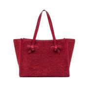 Marcella Furry Mohair Effect Tas Gianni Chiarini , Red , Dames