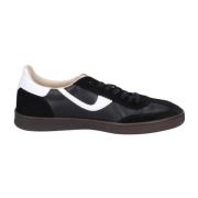 Leren Sneakers voor Mannen Moma , Black , Heren