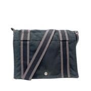 Pre-owned Canvas shoulder-bags Hermès Vintage , Black , Dames