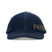 Blauwe denim baseballpet Patou , Blue , Dames