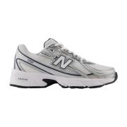 Wit Zilver Zwart Sneakers New Balance , Gray , Heren