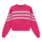 Gebreide Cropped Sweater Alix The Label , Pink , Dames