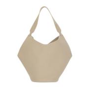 Leren Kikker Sluiting Tas Ivoor Khaite , Beige , Dames