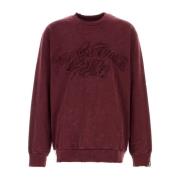 Bordeaux Katoenen Sweatshirt Adidas , Red , Heren