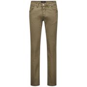 Beige Winter Jeans met Effen Design Gardeur , Brown , Heren