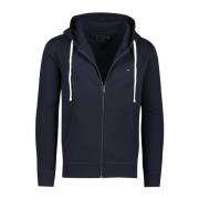 Donkerblauwe Rits Hoodie Tommy Hilfiger , Blue , Heren