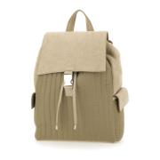 Zachte Leren Maxi Rugzak Zand Eleventy , Beige , Heren