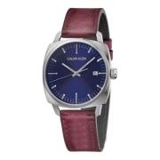 Stijlvol Quartz Horloge met Unieke Charme Calvin Klein , Red , Dames