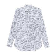 Witte Knoopsluiting Overhemd Lange Mouw Etro , White , Heren