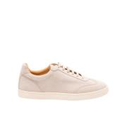 Fluwelen suède sneakers met latex zool Brunello Cucinelli , Beige , He...