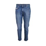 Katoen Elastaan Jeans Diesel , Blue , Heren