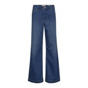 Relaxed Fit Hoge Taille Deluxe Jeans MOS Mosh , Blue , Dames