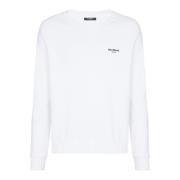 Paris flocked sweatshirt Balmain , White , Heren