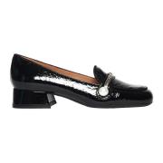 Zwarte lakleren mocassin Roberto Festa , Black , Dames