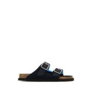 Blauwe Sunshine Arizona Slippers Birkenstock , Blue , Heren