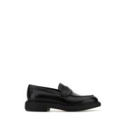 Zwarte leren loafers voor heren Salvatore Ferragamo , Black , Heren