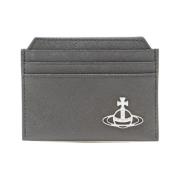 Saffiano Finish Kaarthouder Vivienne Westwood , Black , Heren