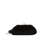 Zwarte Velvet Pasticcino Tas Groot Max Mara Weekend , Black , Dames