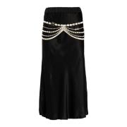 Raso Rok met Bijoux Versieringen Pinko , Black , Dames