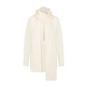 Witte Zijden Blouse Aw23 Givenchy , Beige , Dames