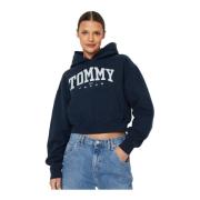 Varsity Logo Hoodie Sweater Tommy Jeans , Blue , Dames