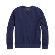 Longsleeve Sweatshirt met Ronde Hals Polo Ralph Lauren , Blue , Heren