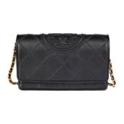 Stijlvolle Kettingportemonnee Tory Burch , Black , Dames