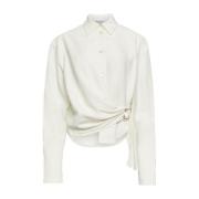 Witte Button-Up Shirt met Klassieke Kraag JW Anderson , White , Dames