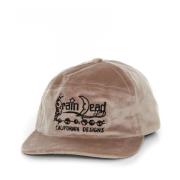 Gebogen Front Panel Cap met Logo Brain Dead , Pink , Heren