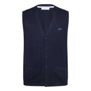 Solide Vest Sun68 , Blue , Heren