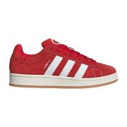 Rode Campus Sneakers met 3-Stripes Adidas , Red , Heren