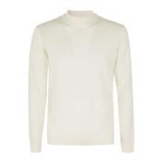 Stijlvolle Sweater Lupetto ML Roberto Collina , Beige , Heren