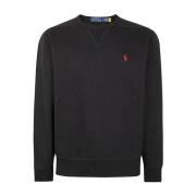 Zwarte Gebreide Sweater met Ronde Hals Polo Ralph Lauren , Black , Her...