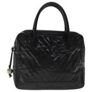 Pre-owned Leather handbags Chanel Vintage , Black , Dames