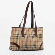 Pre-owned Canvas totes Burberry Vintage , Beige , Dames