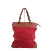 Pre-owned Canvas shoulder-bags Burberry Vintage , Red , Dames