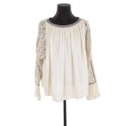 Pre-owned Linen tops Chloé Pre-owned , Beige , Dames