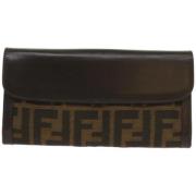 Pre-owned Canvas wallets Fendi Vintage , Brown , Dames