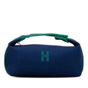 Pre-owned Canvas pouches Hermès Vintage , Blue , Dames