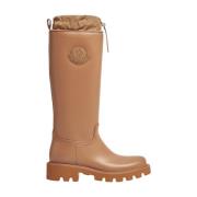 Bruine Hoge Regenlaarzen Waterdicht Minimalistisch Moncler , Brown , H...