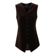 Bruine vest voor vrouwen Aw24 Polo Ralph Lauren , Brown , Dames