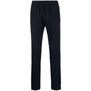 Blauwe Seersucker Activewear Broek Tommy Hilfiger , Blue , Heren